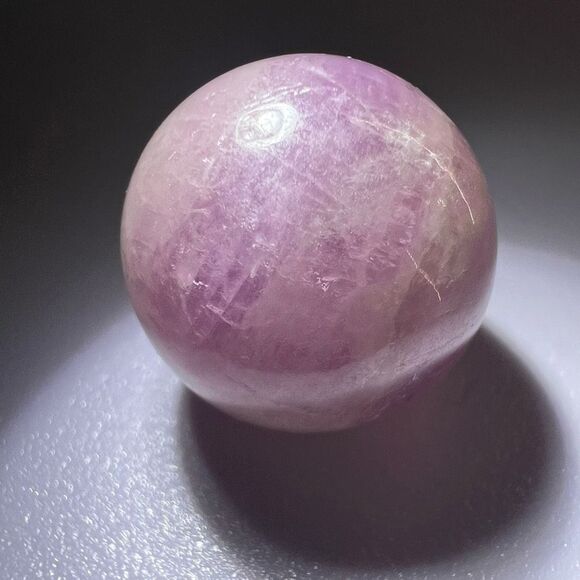 Kunzite Crystal Marble Sphere (7)‎ - Picture 3 of 9